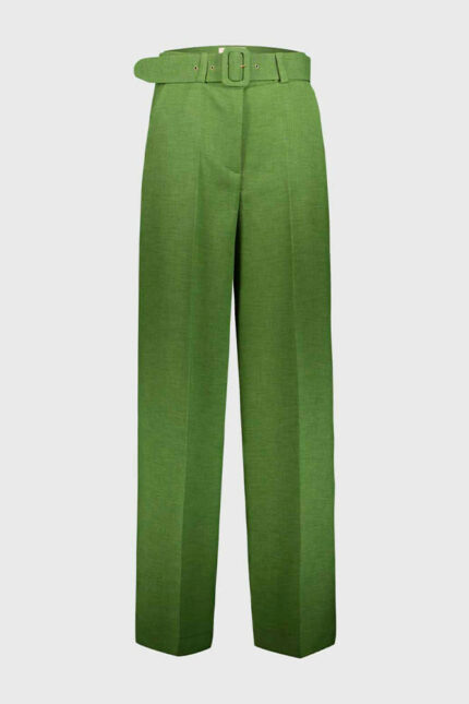 EDAS FRIGITELLI-PANTALONE PALAZZO CON CINT FRESCO LANA