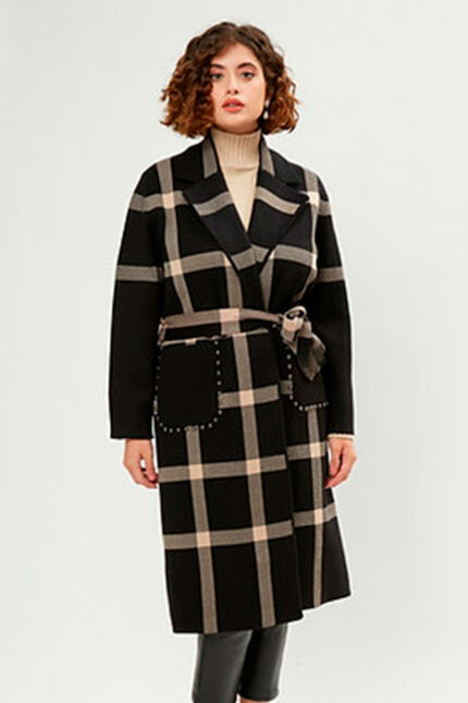 MAISON FORM'ELLE CAPPOTTO-BLACK/BEIGE