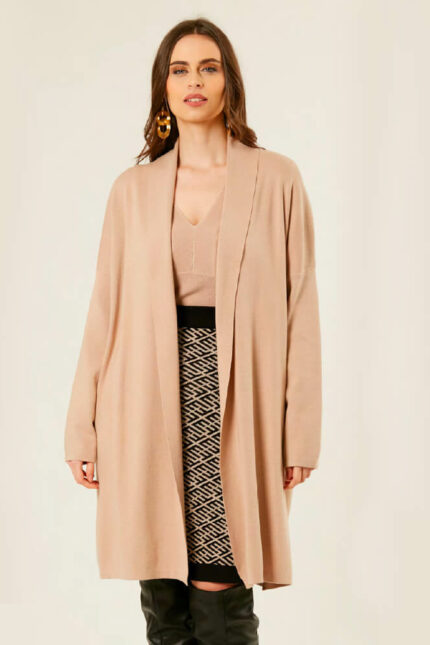 MAISON FORM'ELLE CAPPOTTO CARDIGAN- BEIGE