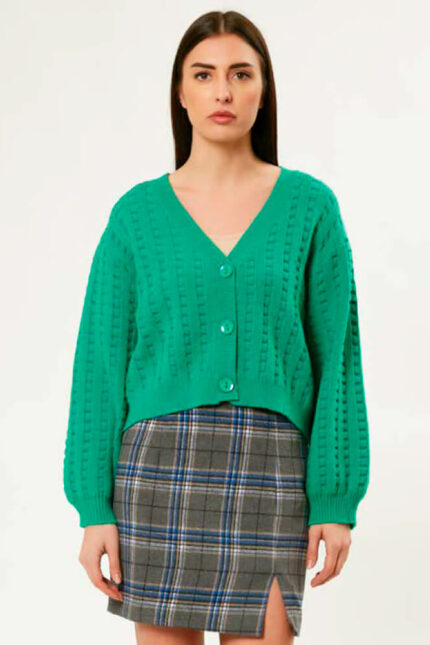 INFLUENCER CARDIGAN- EMERALD
