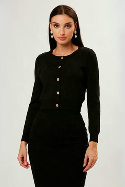 INFLUENCER CARDIGAN- BLACK