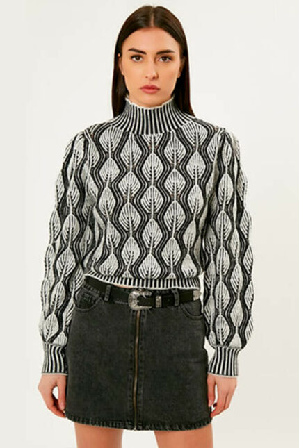 INFLUENCER MAGLIA- BLACK/MILK