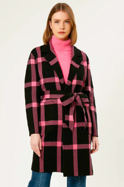 INFLUENCER CAPPOTTO- BLACK/PINK