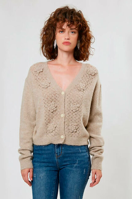 INFLUENCER CARDIGAN-BEIGE