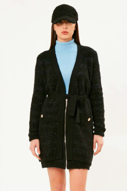 INFLUENCER CARDIGAN-BLACK