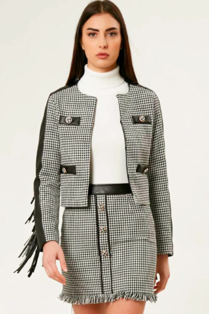 INFLUENCER GIACCA BLACK/MILK