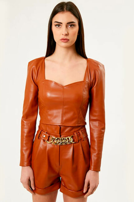 INFLUENCER BLOUSE-RUST