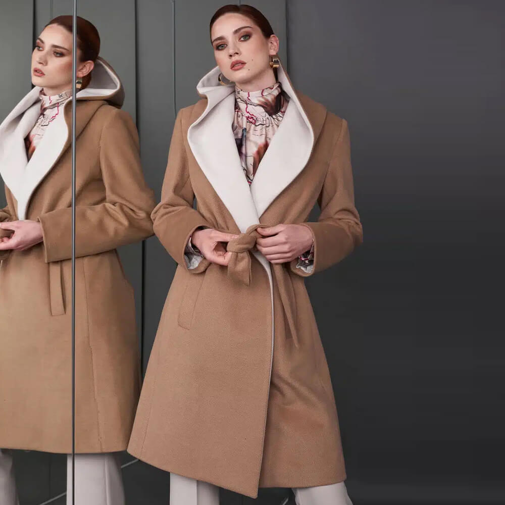Cappotto Edas Cistinolo a Due Colori Pulpito